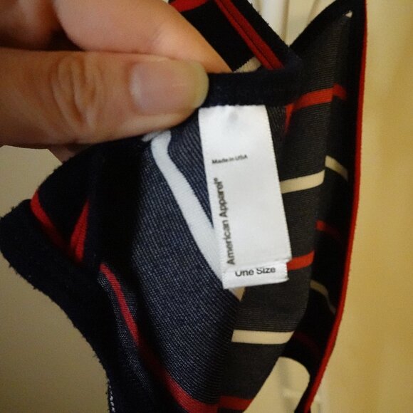 American Apparel Striped Backless Halter Top - Picture 4 of 4